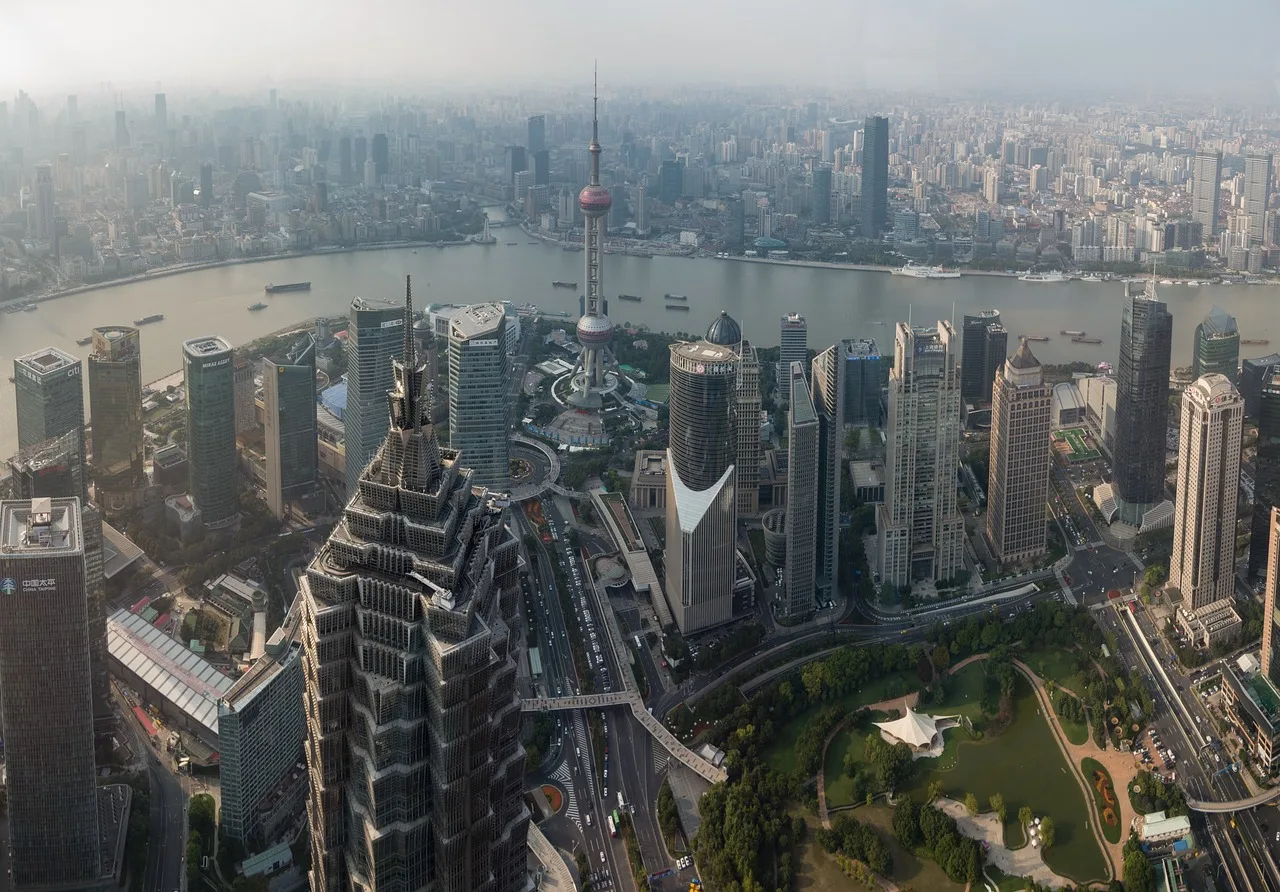gebäude, fluss, boote, wolkenkratzer, skyline, städtischen, stadt, stadtbild, shanghai, shanghai world financial center